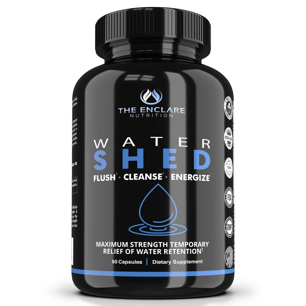 Vattenpiller Diuretic Water Retention, Liver Detox, Kidney Cleanse, Weight, Swelling, Edema, Bloating Relief, Fluid Balance Watershed Max Strength (1)