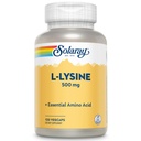 SOLARAY L Lysiini 500 mg kapselit - Free-Form Essential amino Acids Supplement - Tehokas hyvinvointi tuki L-Lysine Aminohappo - Lab todennettu, 60 päivän takuu, 120 tarjoilua, 120 VegCaps