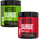 Jacked Factory Nitrosurge Pre-Workout i Grape & Fruit Punch Nitrosurge Shred Thermogenic Pre-Workout för män och kvinnor
