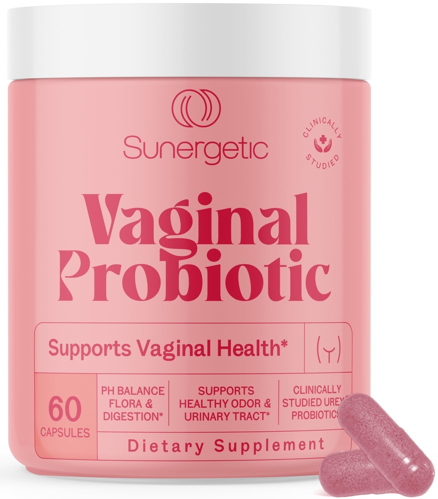 Premium Vaginal Probiotika för kvinnor - Kliniskt Studied Lactobacillus Vaginal Probiotic med prebiotisk & Cranberry till balans PH, minska lukt, urinvägsstöd & Feminin Hälsa - 60 kapslar