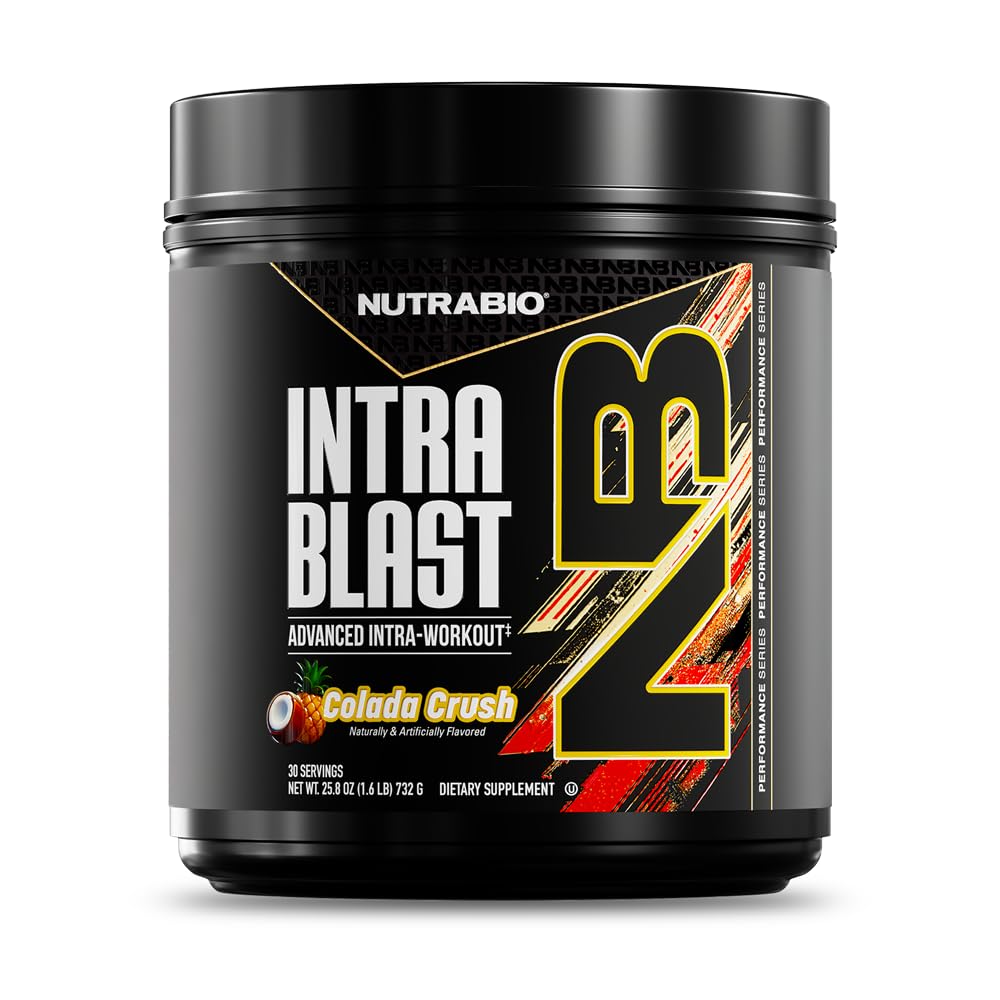 NutraBio Intra Bcaa Powder Aminohappolisä, Elektrolyytti ja nesteytys Blend, Intra, Pre harjoitus ja lihasten Recovery, 20g Eaa Aminohapot jauhe, 5g Glutamiini- New York Punch, 30 tarjoilu