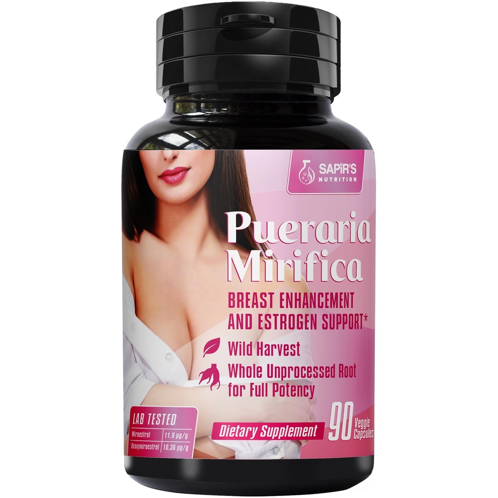 Pueraria Mirifica kapselit 2000mg päivittäin - rintojen lisälaite pillereitä ja Estrogeeni täydentää naisten ja miesten, rintojen laajentuminen pillereitä naisille ja transsukupuolinen - rintojen kasvua rintojen tehostaja