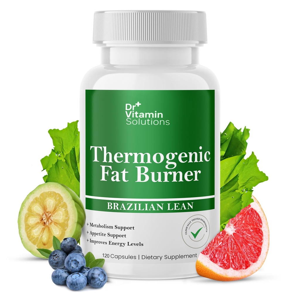 DR VITAMIN LIUOTUKSET Termogeeninen rasvanpolttaja Brasilian lean, laihtuminen vitamiinit, Waist Trimmer & lisäravinteet turvotus (1 pullo, 120 kapselia)