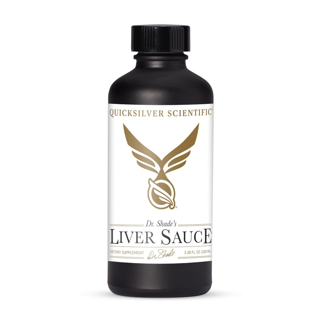 Quicksilver Scientific Liver Sauce - Liposomal Liver Detox med DIM, Quercetin, Lipoic Acid, Milk Thistle och Dandelion Root Supplement - Stöder Bile & Toxin Momentum (100 ml / 3,38 oz)