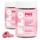 O Positiv FLO PMS Gummies for Women - Proaktiivinen PMS Relief - Tavoitteet Hormonaalinen Breakouts, turvotus, Kramppeja, & Mood Swings Chasteberry, B6-vitamiini & sitruuna Balm - PMS Gummies (Pack of 2)