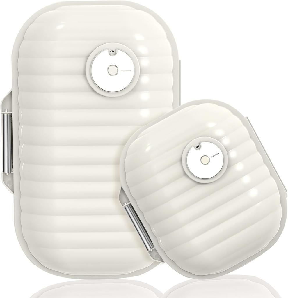 Travel Pill Organizer, 2 Pack Portable Pill Box 7 Day Small Pill Case Moisture Proof Daily Medicine Vitamin Container för vitaminer, Supplements Medication Tracker Travel Essentials (små + stora)