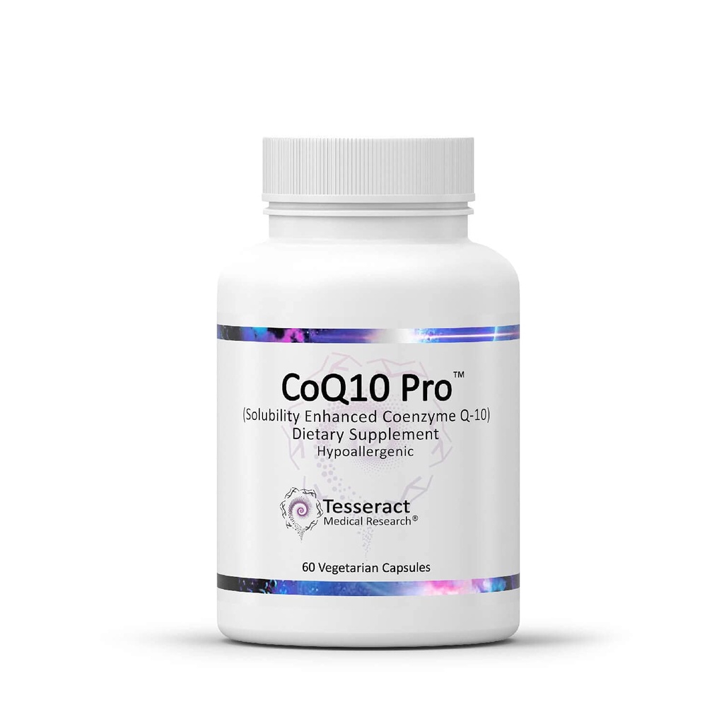 CoQ10 Pro, Coenzyme Q10 för hjärthälsa, muskelhälsa och cellulär energiproduktion, antioxidanttillskott för optimalt kardiovaskulärt hälsostöd, hypoallergen, Q10 300mg, 60 kapslar