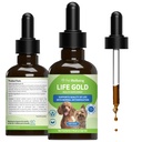 Lemmikkieläinten hyvinvointi Elämän kultaa koirille - Vet-Fomulated - Immuuneja tukeva ja antioksidanttisuojaus - Luonnollinen kasviperäisten täydentää 2 oz (59 ml)