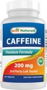 Best Naturals Kofeiini pillerit 200mg, 120