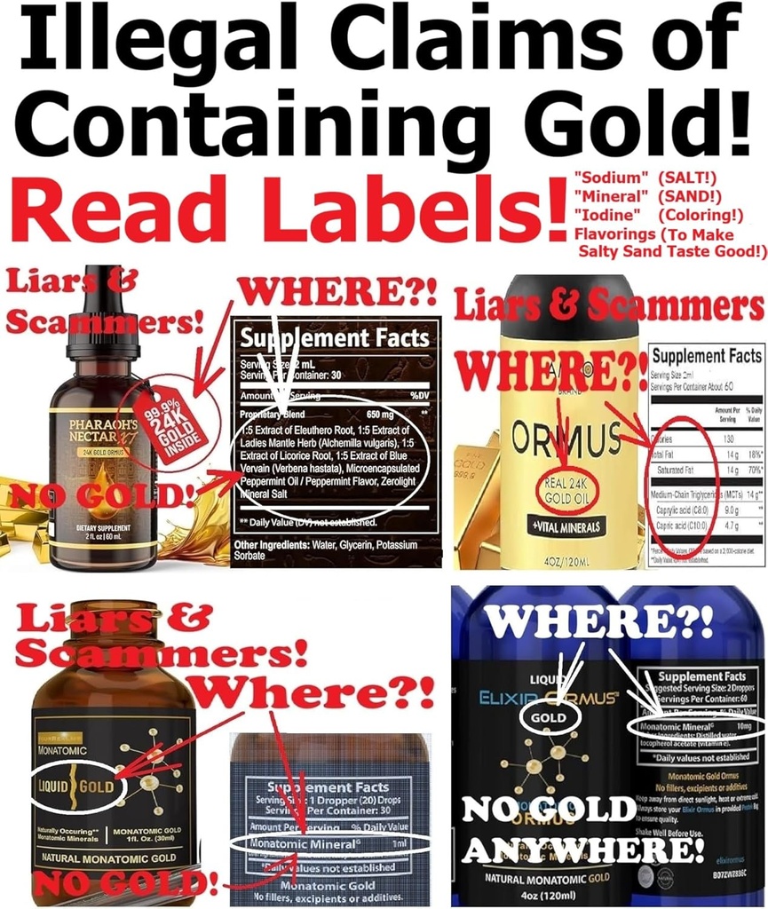 EnerGold® Monoatomic Gold/ORMUS: World’s ONLY Pure-G O L D! Deflect Radiation, EMFs, & Low-Energy Frequencies; Repair DNA, Pineal Gland, & All Tissues of The Body; Energize Your Aura & Chakras,...