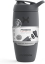 Promix Puristus Shaker pullo Eristetty ruostumaton teräs vesipullo ja ravistin Cup, 18oz, Graphite Gray