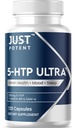 Bara Potent 5-HTP Ultra 200mg | 120 kapslar - 4-månaders leverans | för sömn, humör och hjärnhälsa | Befäst med SAM-e och vitamin B6