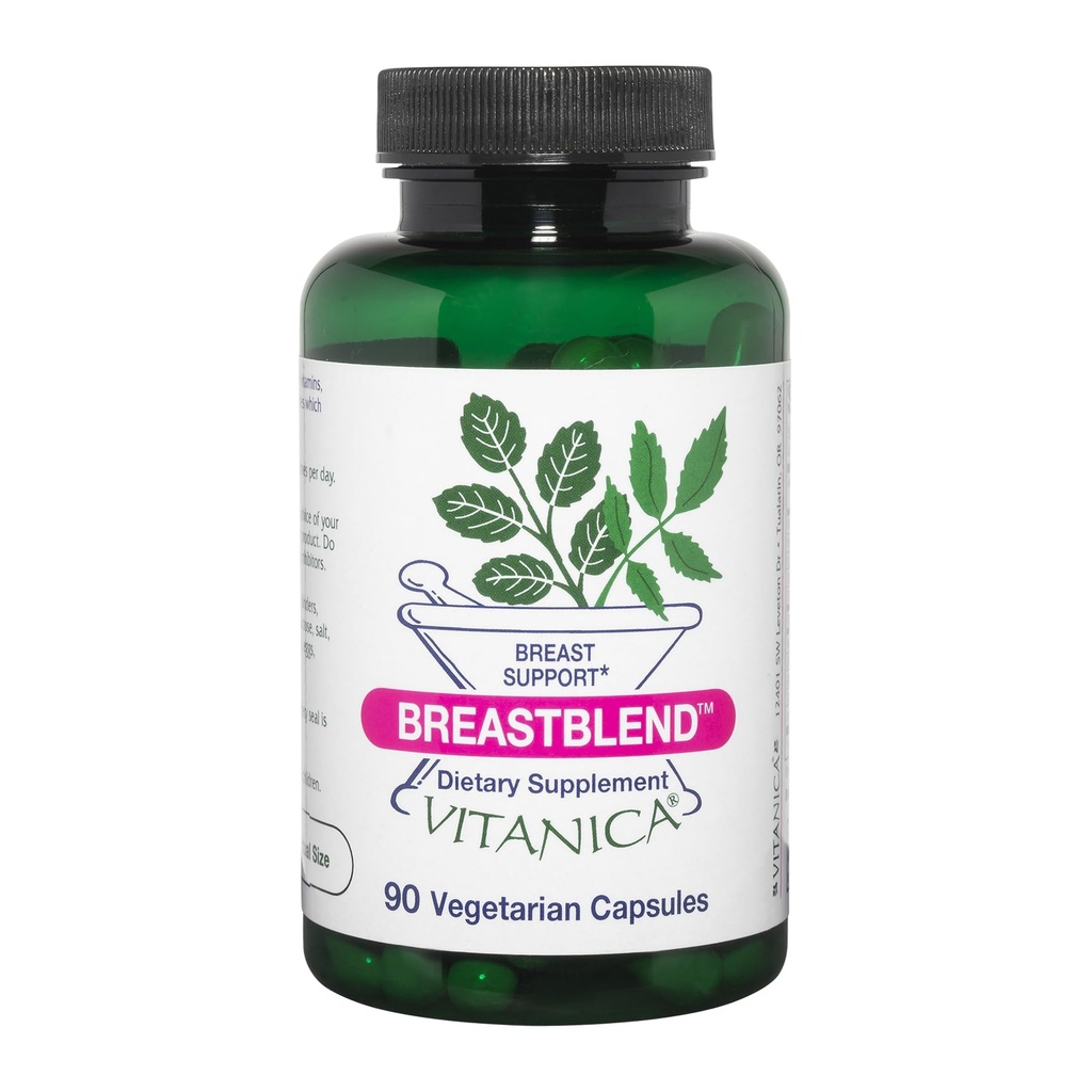 Vitanica BreastBlend, bröstvårdssupport, Vegan, 90 kapslar