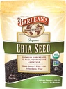 Barleans organiska Chia-frön med 2 140 mg Omega 3 fettsyror, fibertillskott för hela Chia-frön för smoothies, icke-GMO-certifierad, 12 oz