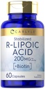 Carlyle R-lipoiinihappo 200 mg ... 60 kapselia...