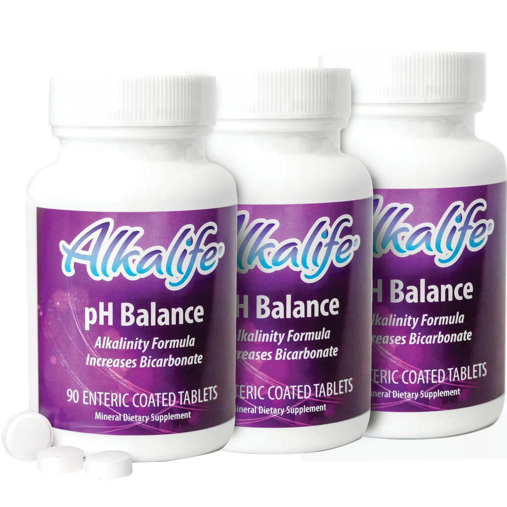 Alkalife pH Balance Supplement Tabletit - Ensimmäinen patentoitu alkalibikarbonaatti pillereitä - Neutralisoida happo, tasapaino pH, Immuuni tuki, Peak Performance, Detox - 270 Tabletit