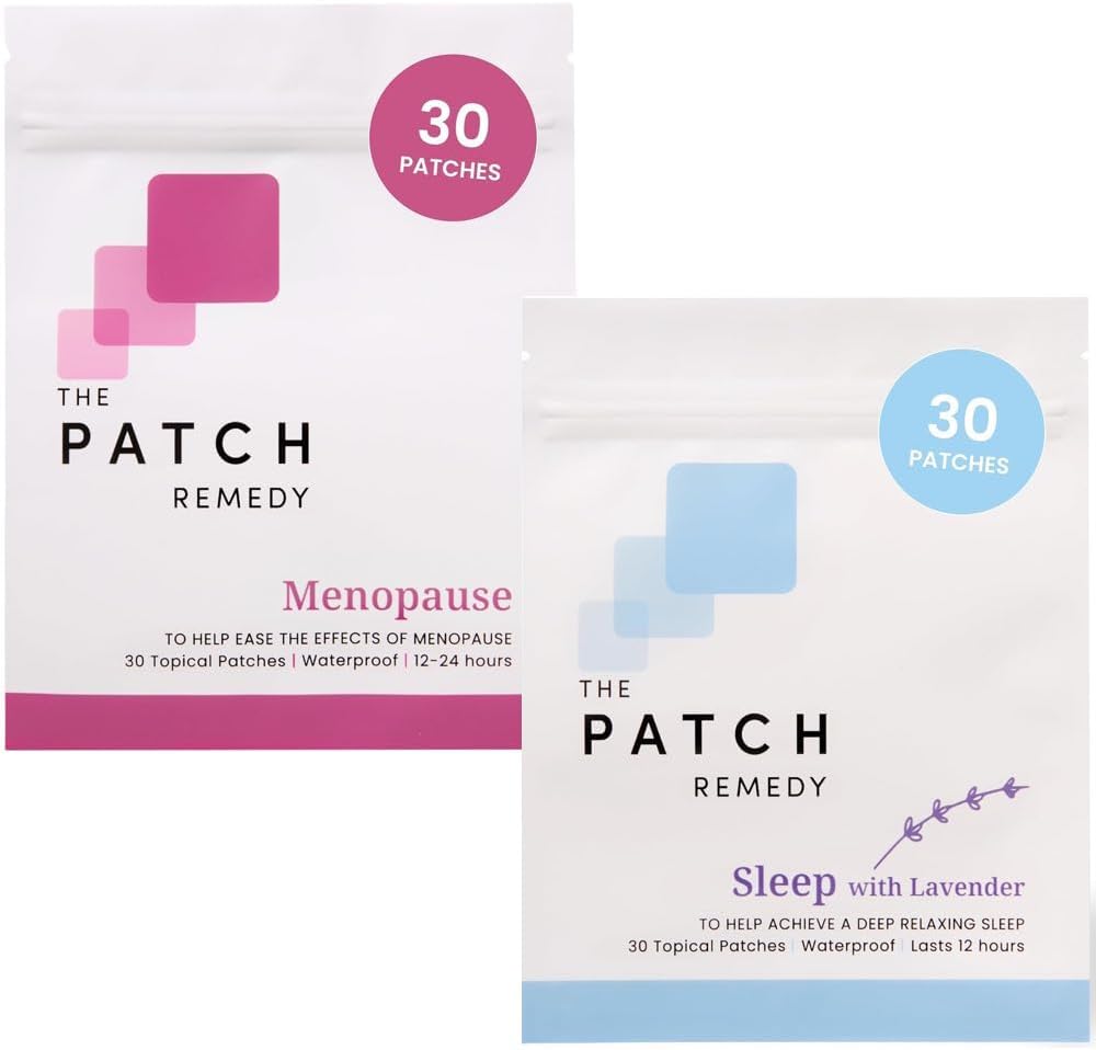 Patch Remedy Hot Flash & Sleep Bundle - Menopause Relief naisille ja rentoutua uni Patch Lavender, Transdermaalinen iho Patch Kit naisten hyvinvointi