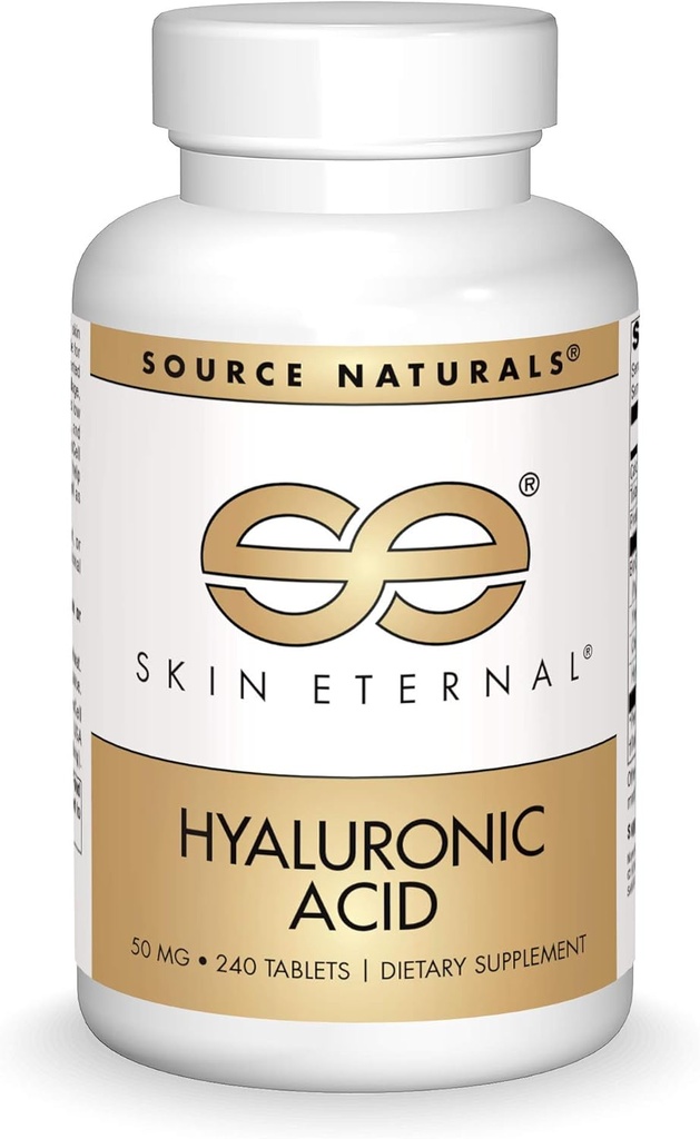 Source Naturals ihon ikuinen hyaluronihappo, 50 mg - 240 tablettia