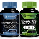 WELLNESS LABSRX Resveratrol kapselit 10 000 mg - Ruoansulatuselimistö 450 mg