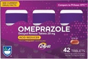 Rite Aid Acid Reducer Omeprazole Viivästynyt vapautuva tabletti - 20 mg, 3 pulloa, 14 pulloa (42 kokonaismäärästä), makuaistiton, närästyksen lievittäminen, närästyksen hoitoon tarkoitettu lääke, usein närästys