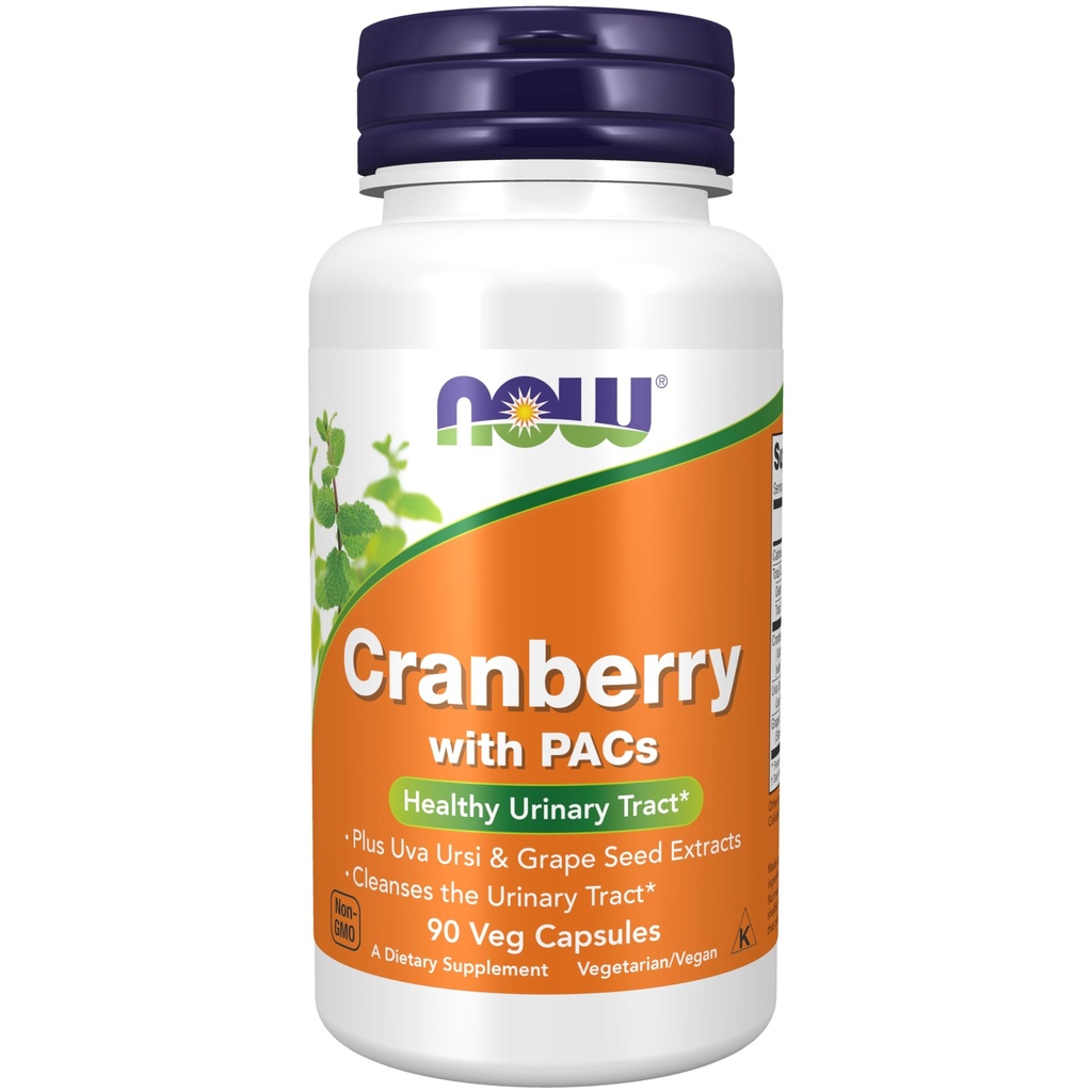 NU Supplements, Cranberry med PACs, plus Uva Ursi och Grape Seed Extracts 90 Veg Capsules