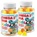 MORITZ Omega 3 Kids Gummies (180 greve), Vegan Omega3 Gummies för barn med ingen fiskolja, vitaminer för hjärn- och hjärthälsa, glutenfri Omega 3 6 9