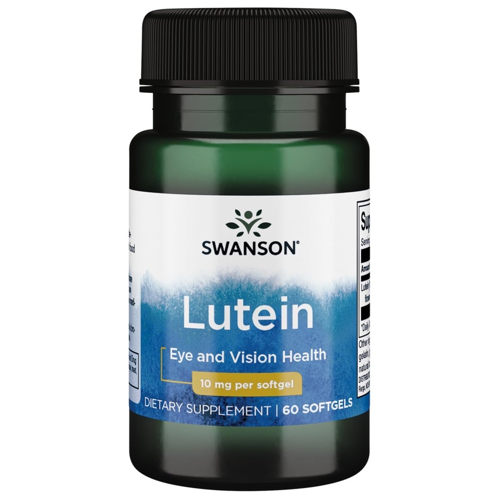 Swanson Lutein 10 Milligram 60 Sgels