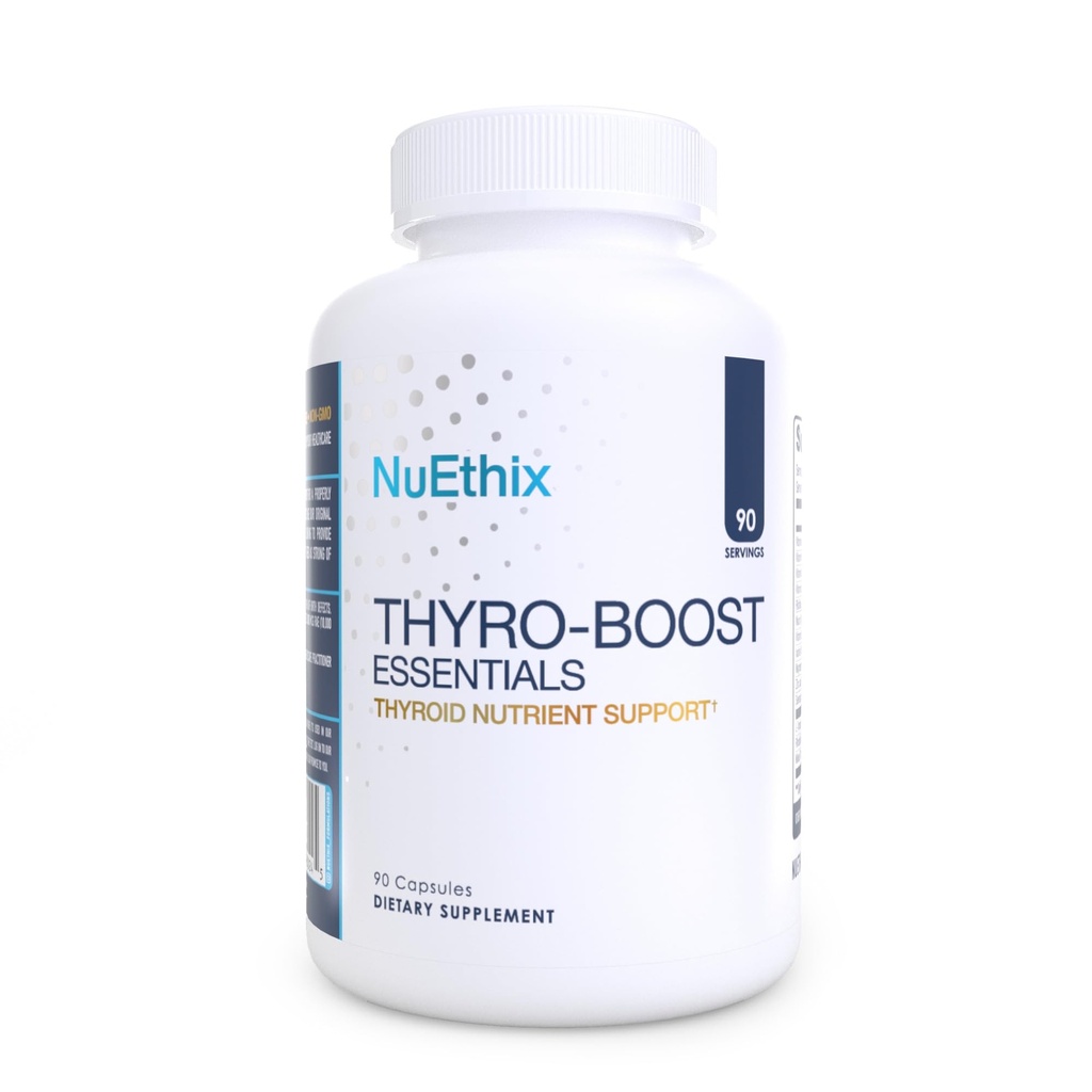 NuEthix Formulations Thyro-Boost Essentials, ei-pieni tuki auttaa optimaalisen kilpirauhasen toiminnon, 90 kapselia