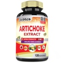 Artichoke Supplement Extract Capsules, 4 månader Supply med Papaya, Apple Pectin, Turmeric Curcumin, Bladderwrack - Stöder Digestion Funktion - 120 Vegan kapslar