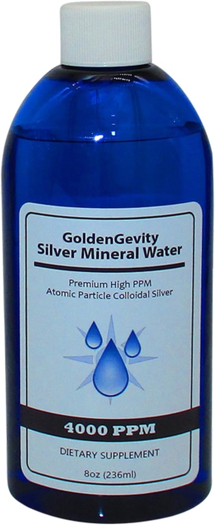 4000 PPM Bioactive Atomic Colloid Silver, 8 oz 