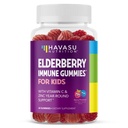 Elderberry Gummies lapsille sinkkiä ja C-vitamiinia - Immuuneja tukea täydentää lapsille - 60 Count, Vegan, Berry Flavor - kätevä päivittäinen puolustus antioksidantteja ja olennaisia ravintoaineita