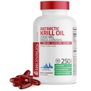Bronson Antarktis Krill Oil 2000 mg Omega-3s EPA, DHA, Astaksantiini ja fosfolipidit, 250 Softgels (125 tarjoilua)