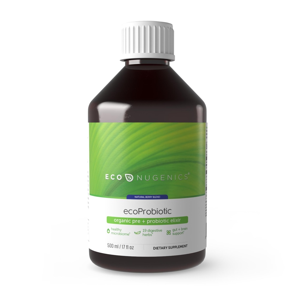 EcoNugenics ecoProbiootti: Probiootti & Prebiootti Supplement naisten & miesten w/ 19 Ruoansulatus yrtit ... tukee Microbiome & Gut Health + Immuunifunktio ...