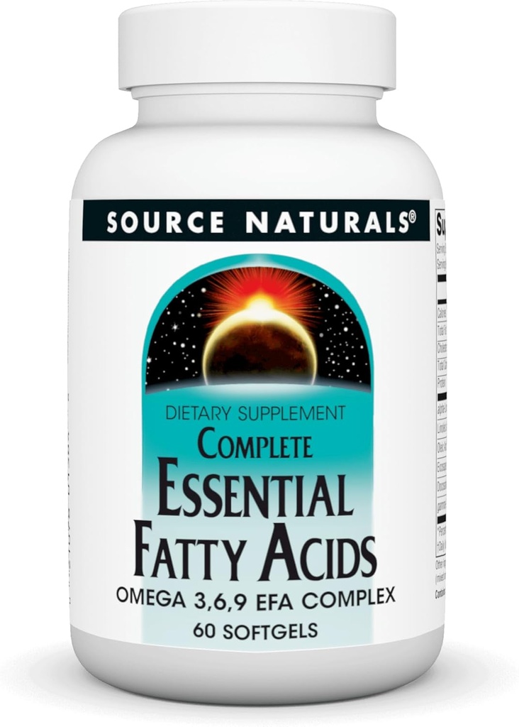 Source Naturals Complete Essential Facilities Omega 3,6,9 EFA Complex, 60 Softgels