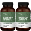 Earth Harmony kelated Magnesium Glycinate 500mg - 120 kapselia (2-pakkaus, 1000 mg Yhteensä)