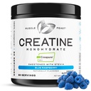 Muscle Feast Creapure Creatine Monohydrate Powder, Blue Raspberry (300g) | Vegan, Non-GMO, Keto Friendly Mass Gainer, Muscle Recovery Supplement & Trusted Creatine for Muscle Growth, Creatine Powder