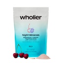 Wholier Magnesium Glycinate, Tart Cherry Juice, Chelated Calcium. Calming Nighttime Drink. Naturligt stöd för sömn, stress + avkoppling. Night Minerals. (30 portioner)