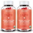 WellPath Pure ACV Gummies (2 Pack) - Apple Siideri Viinietikka äidin kanssa - USDA Organic Gummy inkivääri Gut Health ...