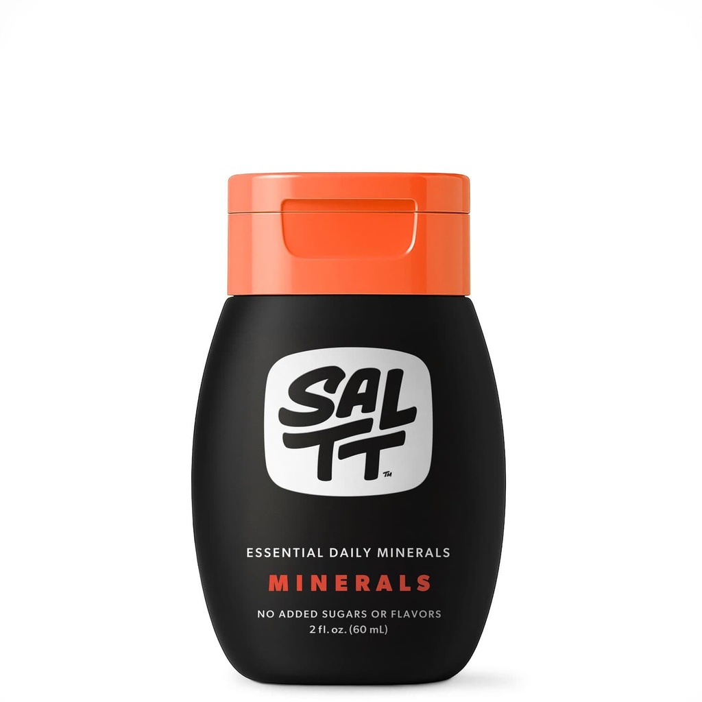 SALTT - Mineraalit (2 oz) - Trace Mineral Drops - Natrium, Kalium, Magnesium, sinkki, kupari - Ultra Low Carb - Zero Sugar, Vegan, Gluteeniton, Ei GMO - Päivittäinen Elektrolyyttejä - Matkan koko - Keto Chow