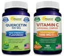 aSquared Nutrition Bundle for Quercetin 500 mg & C-vitamiini Liposomal Complex 1500 mg - Immuunituki