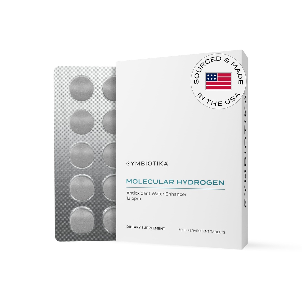 CYMBIOTIKA H2 Molekyylivety vesitabletit magnesium, energia Boost, gluteeniton, Keto antioksidantti juoma, nopea liukeneminen lisäravinteet, auttaa taistelemaan tulehdus ja stressi 30 tablettia, 12 ppm