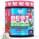 BPI Sports paras BCAA Shreded - Kofeiiniton termogeeninen Recovery Drink, Lean Lihas Building BCAA Powder naisille ja miehille, Preworkout BCAAs Aminohapot Drink- Watermelon ICE - 25 Tarjoilut