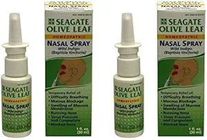Seagate Tuotteet Homeopaattista Olive Leaf Nasal Spray 1 oz pullo, 2 pakkaus, 1 Fl Oz (pakkaus 2)