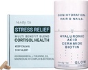 Ihon ja stressin lievittäminen Set Cortisol Health & Anti-Aging lisäravinteet Ashwagandha, hyaluronihappo, Ceramidit, Biotiini & antioksidantit .