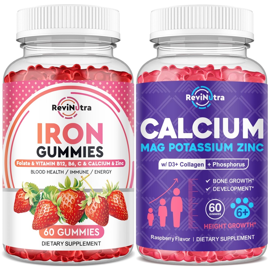 Rauta Gummies täydennysosa aikuisille & lapsille ... Kalsium Kalium Magnesium Gummies