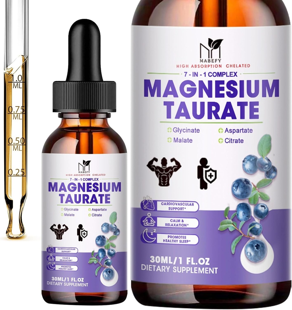 2 pakkausta ... Nestemäinen magnesiumtaurate, Glycinate, Malaatti, aspartaatti, Citrate rauhoittaa Magnesium Complex täydentää sydän-, sleep,Calm,Cramps tuki