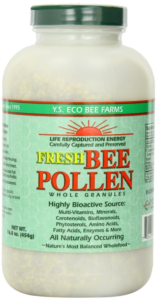 Tuore Bee Pollen Koko rakeet - 16 oz. - Rakeet