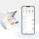 Comfytemp Medicine Box - Smart Medicines Organizer with Free App, Pill Plan on Pill Box, Hälytys Muistutus, 4 Suuret Osastot, Ladattava Kannettava Matka Pilleri Laatikko Lääketiede / Vitavans / Supplements