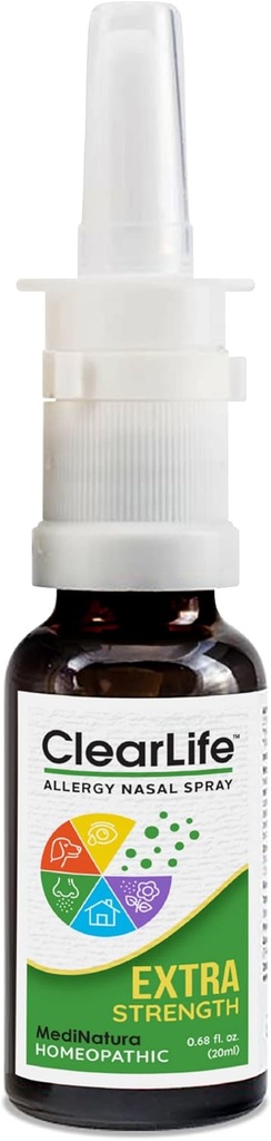 ClearLife Allergy Relief Nasal Spray Multi-Symptom Relief millä tahansa alueella - Homeopaattinen Formula - 0,68 Ounce