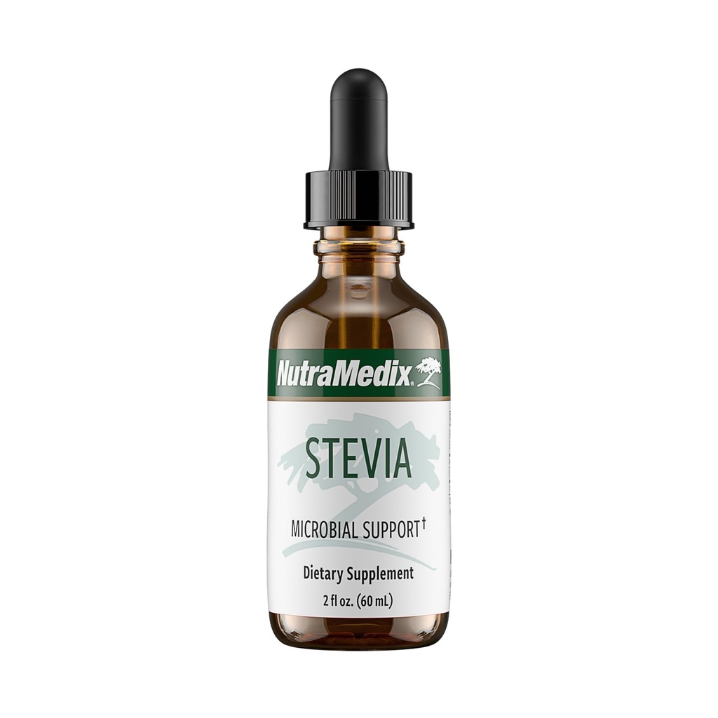 NutraMediax Sweet Leaf Stevia Liquid Drops - Sokeriton makeuttaja Pure Stevia Leaf Extract Microbial Support - Low Carb, Ei lisättyä sokeria (2 oz / 60 ml)